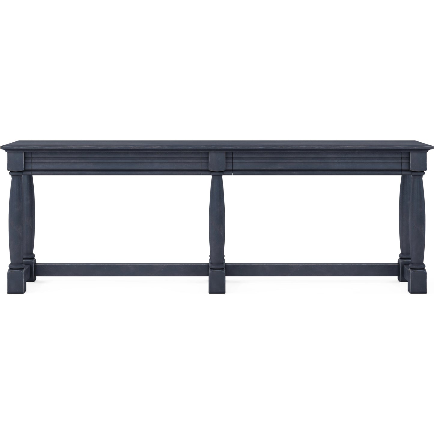002 SI-2155755 | Additional Silo | Alcove Console Table by A.R.T. Furniture in slate blue. Made from acacia solids, maple veneers in a transitional style.