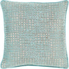 Aqua, Ivory, Camel / Down Feather / 22" x 22"