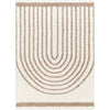 Ivory, Tan / 5'3" x 7'