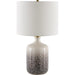 Benin Accent Table Lamp by Surya in glazedpainted. Made from ceramic, linen, plastic, iron in a modern style.