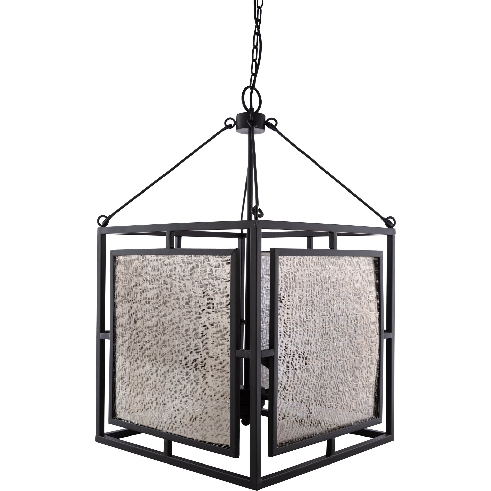 Brynlee Pendant - 14292 by Surya in black, metallic nickel, metallic silver. Made from fixture: metal in a cottage & farmhouse style.