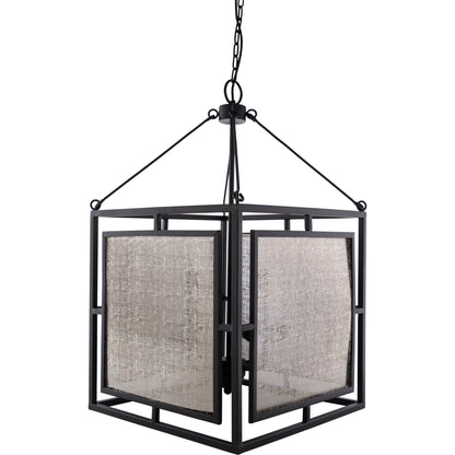 Brynlee Pendant - 14292 by Surya in black, metallic nickel, metallic silver. Made from fixture: metal in a cottage & farmhouse style.