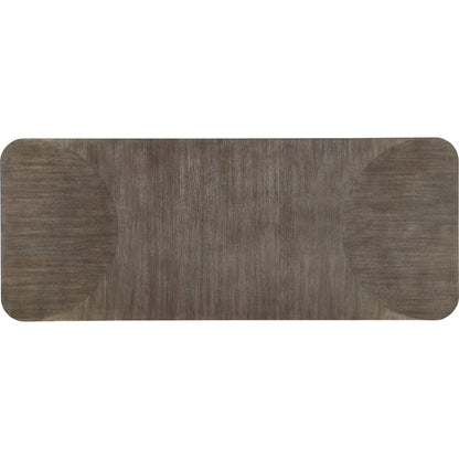 Modern Mood Leg Dining Table by Hooker Furniture. Made from oak veneers, metal in a modern style.