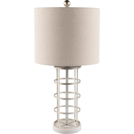 Bennu - 29395 by Surya in silver and naturalpaintedpainted. Made from linen, polyester, metal, marble in a modern style.