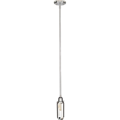 Barney Pendant by Surya in metallic nickel and polishedpolished. Made from fixture: metal in a eclectic & global style.