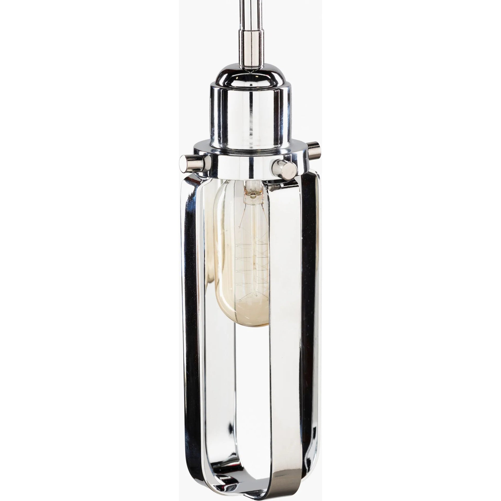 Barney Pendant by Surya in metallic nickel and polishedpolished. Made from fixture: metal in a eclectic & global style.