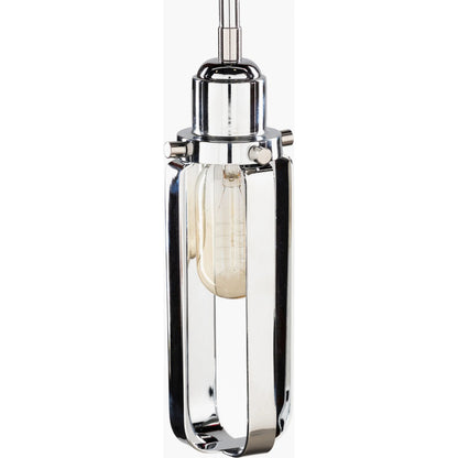 Barney Pendant by Surya in metallic nickel and polishedpolished. Made from fixture: metal in a eclectic & global style.