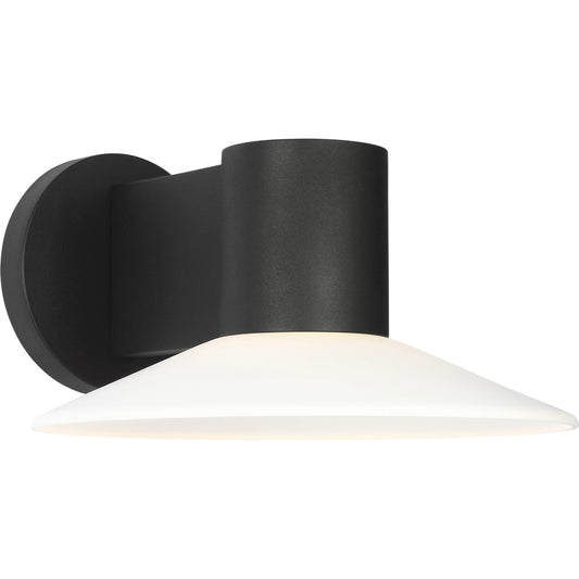 Focal LED Sconce by Visual Comfort & Co. in textured black. Made from stonestrong in a modern style.