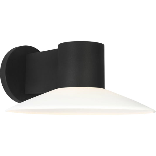 Focal LED Sconce by Visual Comfort & Co. in textured black. Made from stonestrong in a modern style.