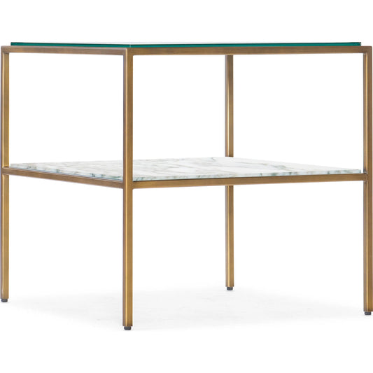 Cashel Side Table by Hooker Furniture in gold. Made from unique in a unique style.
