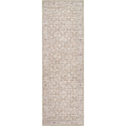 Aureta BOAU-2302 Rug by Becki Owens x Livabliss in taupe ivory sandstone. Made from polyester in a unique style.