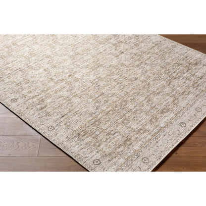 Aureta BOAU-2302 Rug by Becki Owens x Livabliss in taupe ivory sandstone. Made from polyester in a unique style.