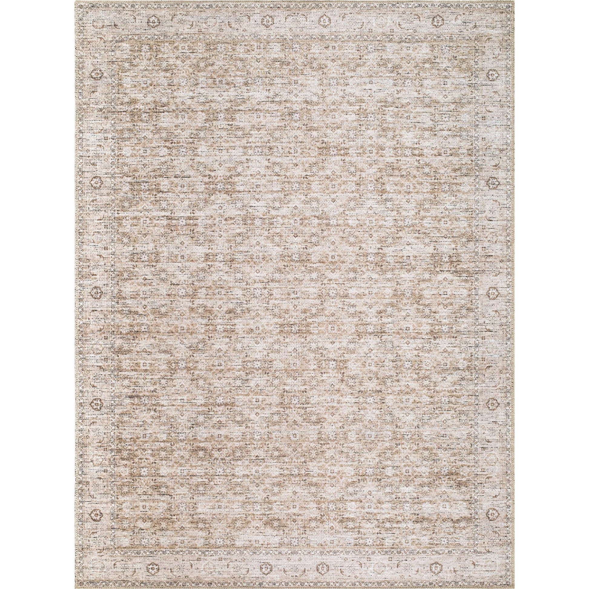 Aureta BOAU-2302 Rug by Becki Owens x Livabliss in taupe ivory sandstone. Made from polyester in a unique style.