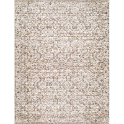 Aureta BOAU-2302 Rug by Becki Owens x Livabliss in taupe ivory sandstone. Made from polyester in a unique style.