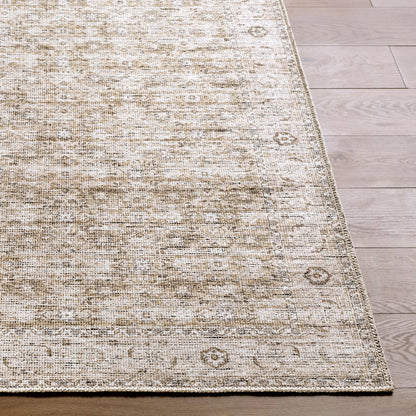 Aureta BOAU-2302 Rug by Becki Owens x Livabliss in taupe ivory sandstone. Made from polyester in a unique style.