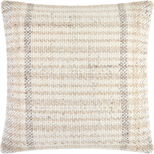 Amaya Accent Pillow by Becki Owens x Livabliss in ivory, sand, taupe, light gray. Made from cotton in a unique style.