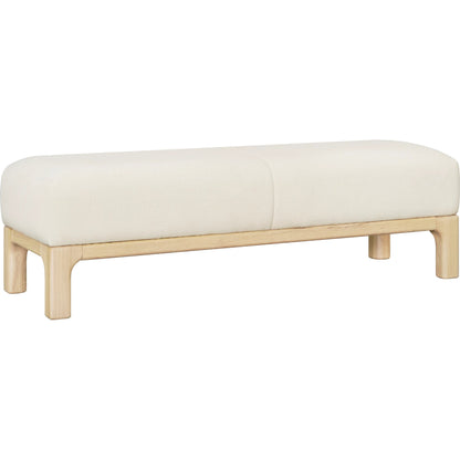 Bradly Bench by Becki Owens x Surya. Made from polyester, red oak, polyester wrapped foam in a unique style.