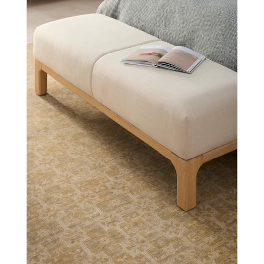 Bradly Bench by Becki Owens x Surya. Made from polyester, red oak, polyester wrapped foam in a unique style.