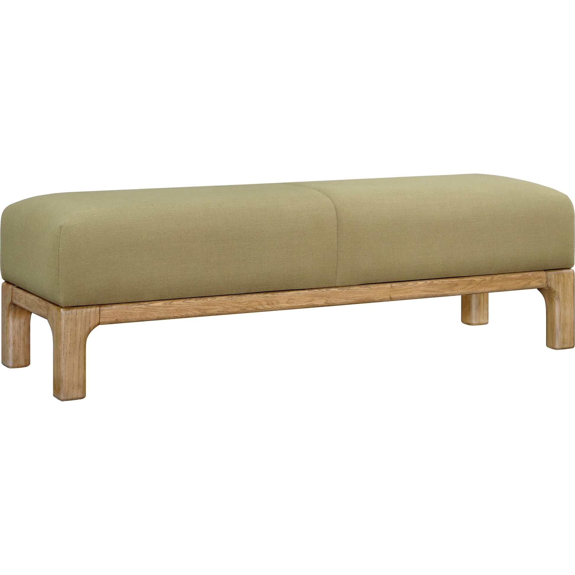Bradly Bench by Becki Owens x Surya. Made from polyester, red oak, polyester wrapped foam in a unique style.
