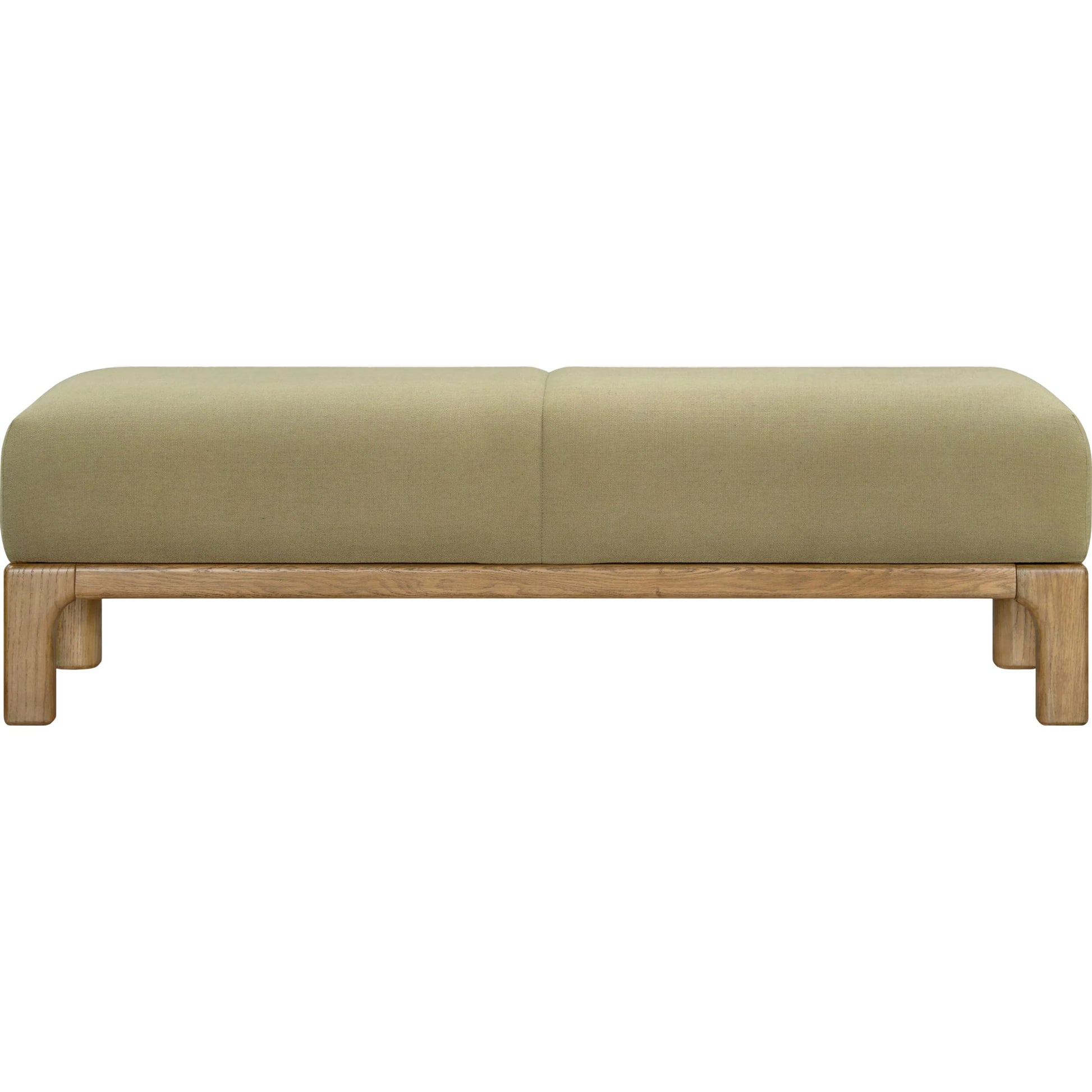 Bradly Bench by Becki Owens x Surya. Made from polyester, red oak, polyester wrapped foam in a unique style.