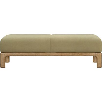 Bradly Bench by Becki Owens x Surya. Made from polyester, red oak, polyester wrapped foam in a unique style.