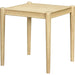Brisa End Table by Becki Owens x Livabliss in top: brown; base: brown and stained. Made from ash wood veneer, rubber wood in a transitional style.