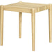 Brisa End Table by Becki Owens x Livabliss in top: brown; base: brown and stained. Made from ash wood veneer, rubber wood in a transitional style.