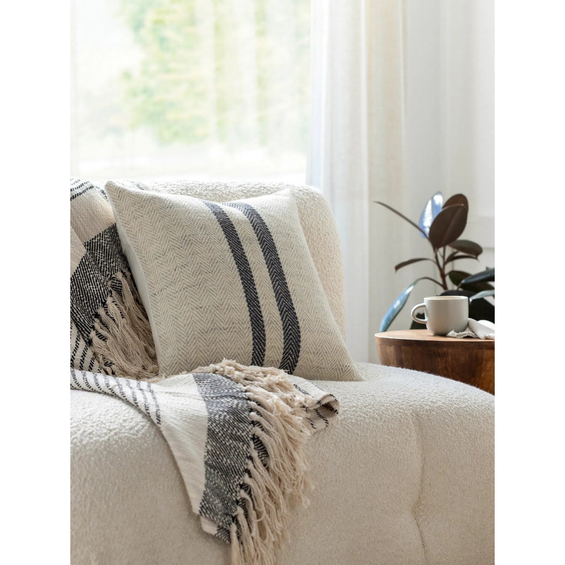 Brett Pillow - 496154 by Becki Owens x Livabliss. Made from front: 100% wool, back: 70% wool, 30% nylon in a modern style.