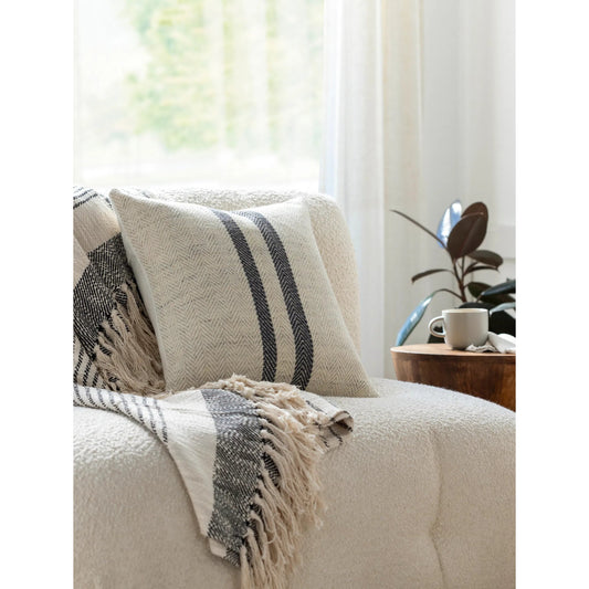 Brett Pillow - 496154 by Becki Owens x Livabliss. Made from front: 100% wool, back: 70% wool, 30% nylon in a modern style.