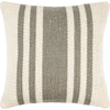 Off-White, Sage, Light Silver, Nickel, Metallic - Silver / Down Feather / 18" x 18"
