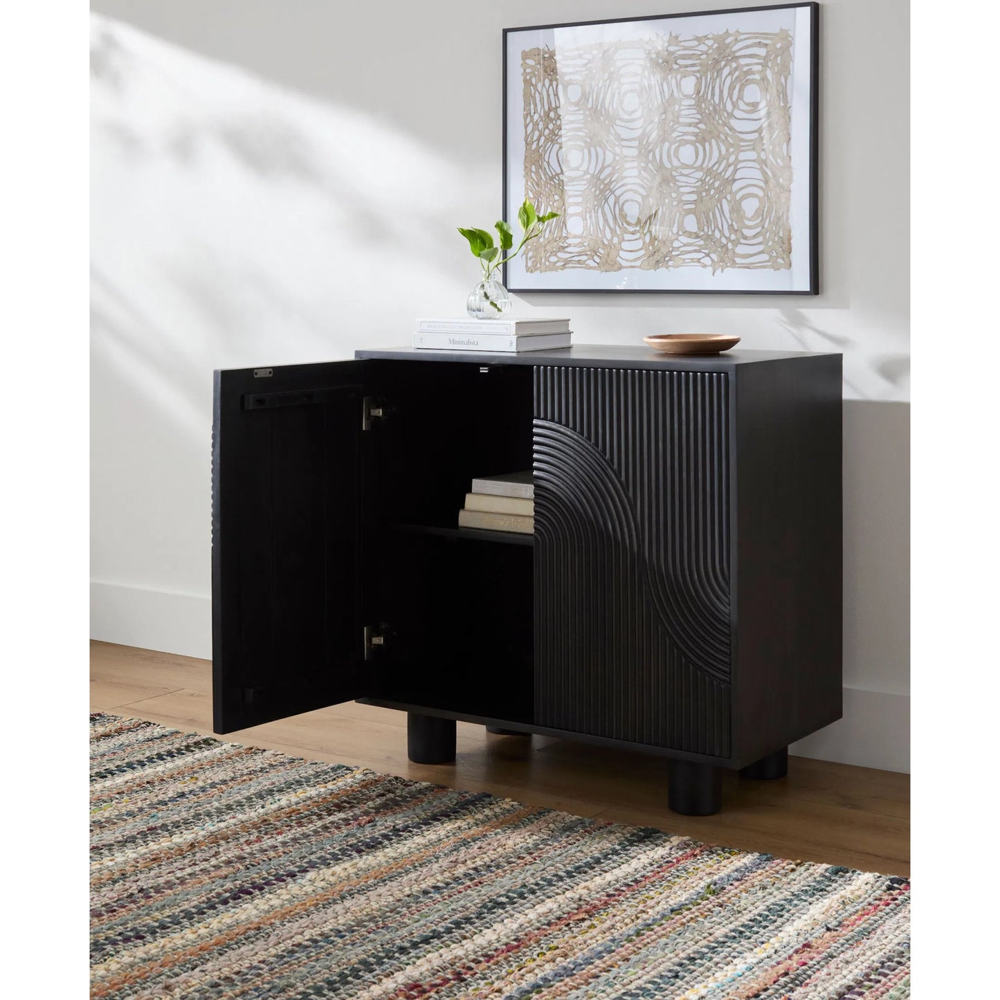 007 SI-2349633 | Lifestyle | Ceilo Cabinet by Becki Owens x Livabliss in lacquered. Made from mango wood in a transitional style.