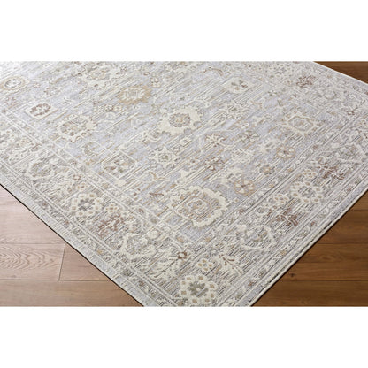 Carmela BOCM-2301 Rug by Becki Owens x Livabliss in ivory, light beige, beige, tan, medium brown. Made from polyester, polypropylene in a unique style.