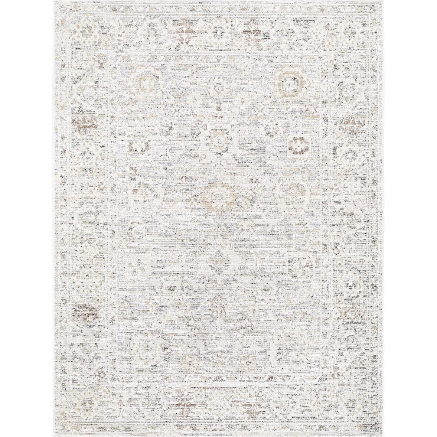 000 SI-2530102,SI-2530103,SI-2530104 | Primary Silo | Carmela BOCM-2301 Rug by Becki Owens x Livabliss in ivory, light beige, beige, tan, medium brown. Made from polyester, polypropylene in a unique style.