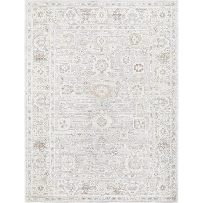 Carmela BOCM-2301 Rug by Becki Owens x Livabliss in ivory, light beige, beige, tan, medium brown. Made from polyester, polypropylene in a unique style.