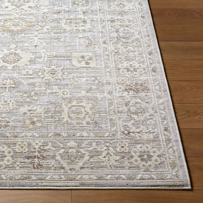 Carmela BOCM-2301 Rug by Becki Owens x Livabliss in ivory, light beige, beige, tan, medium brown. Made from polyester, polypropylene in a unique style.