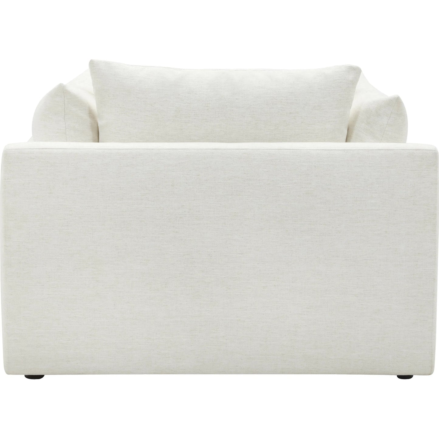 002 SI-2379519 | Additional Silo | Capitola Accent Chair by Becki Owens x Surya in white and stained. Made from polyester, linen, black plywood, foam, duck feathers in a unique style.