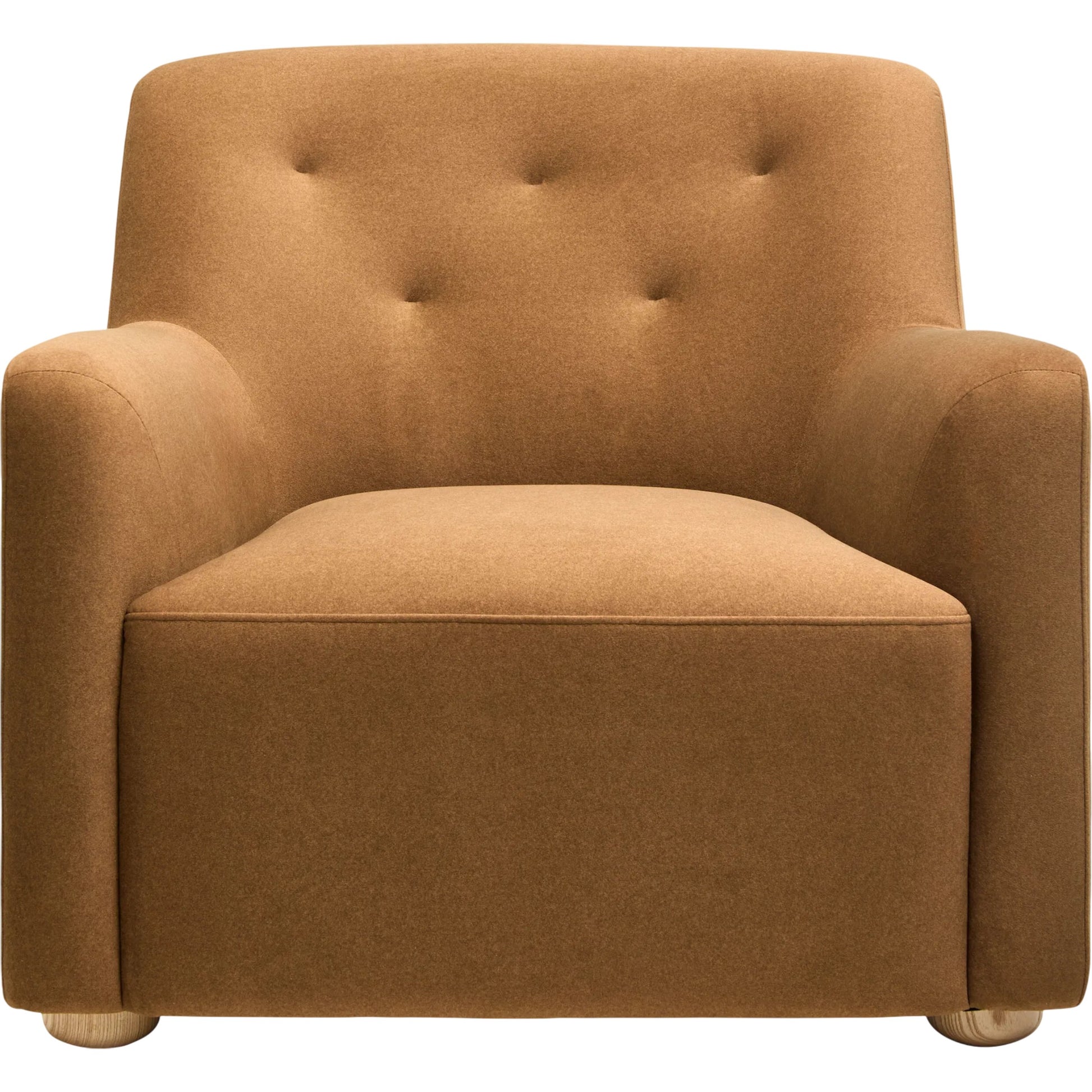 Cayucos Accent Chair by Becki Owens x Surya in brown. Made from polyester, linen, plywood, foam in a transitional style.