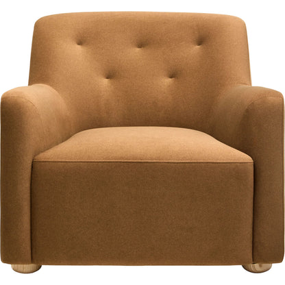 Cayucos Accent Chair by Becki Owens x Surya in brown. Made from polyester, linen, plywood, foam in a transitional style.