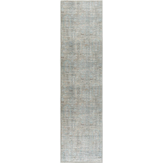 Darling Rug - 527931 by Becki Owens x Livabliss in tan, olive, white, seafoam, burnt orange, black. Made from polyester in a unique style.