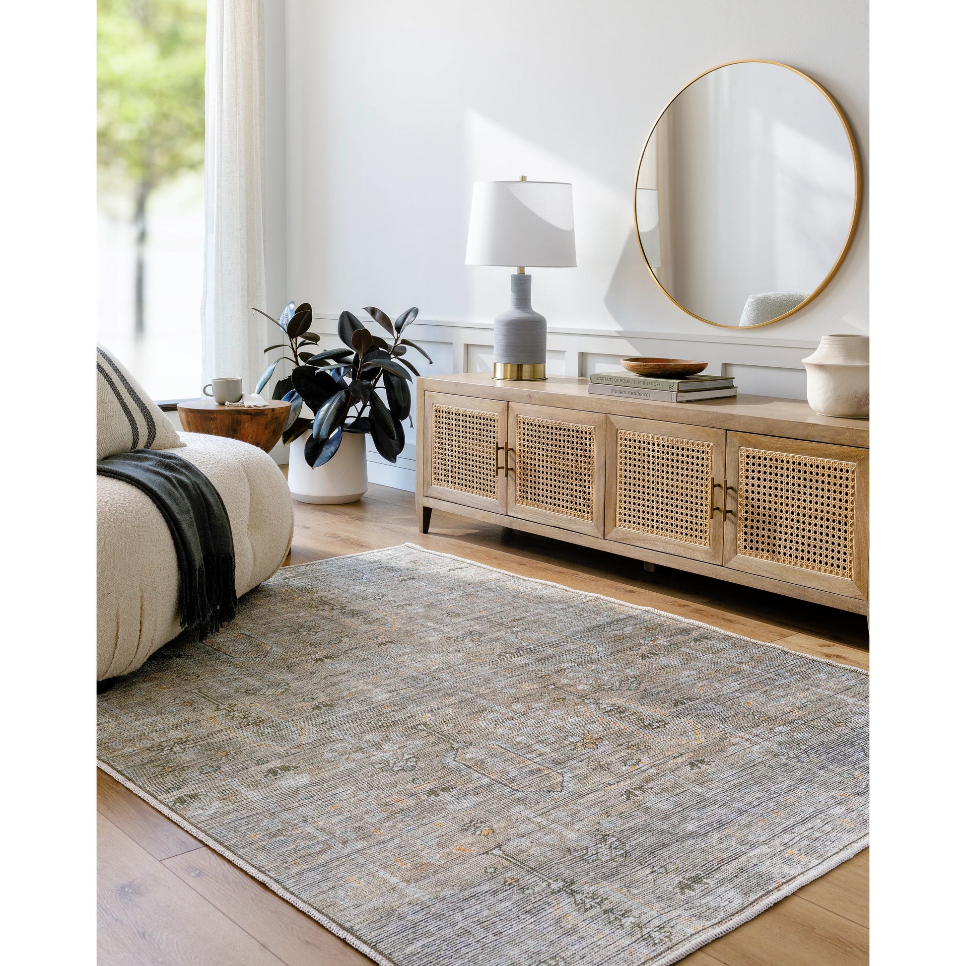 Darling Rug - 527931 by Becki Owens x Livabliss in metallic - silver, grey, prairie dust, sterling grey. Made from polyester in a unique style.