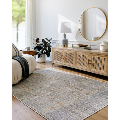Darling Rug - 527931 by Becki Owens x Livabliss in metallic - silver, grey, prairie dust, sterling grey. Made from polyester in a unique style.