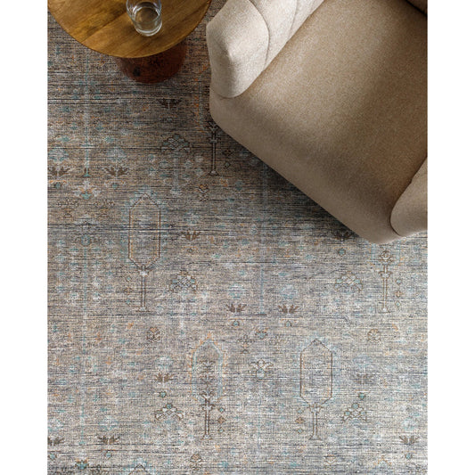 Darling Rug - 527931 by Becki Owens x Livabliss in tan, olive, white, seafoam, burnt orange, black. Made from polyester in a unique style.