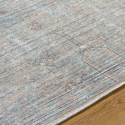 Darling Rug - 527931 by Becki Owens x Livabliss in metallic - silver, grey, prairie dust, sterling grey. Made from polyester in a unique style.