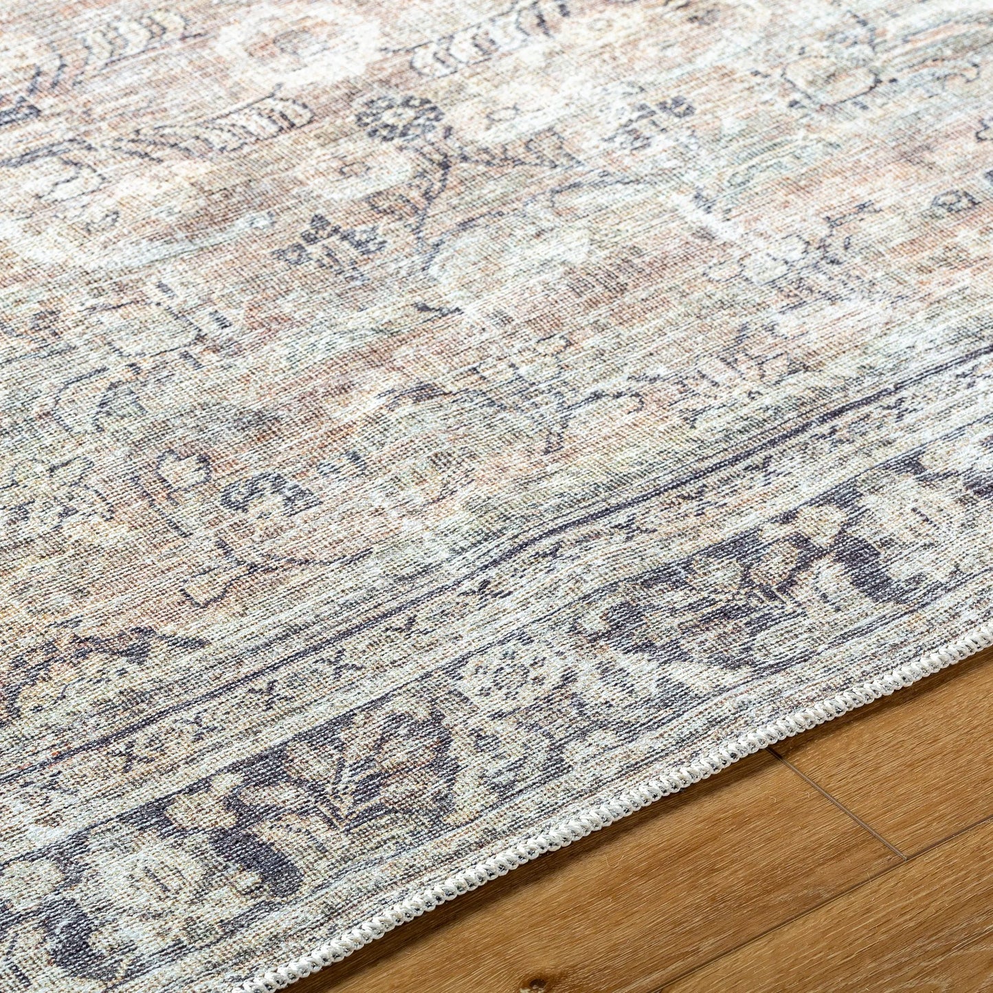 008 SI-2167908,SI-2167909,SI-2167910,SI-2167911,SI-2167912,SI-2167913 | Closeup | Darling Rug - 527947 by Becki Owens x Livabliss in tan, black, sage, brown, white, burnt orange. Made from polyester in a unique style.
