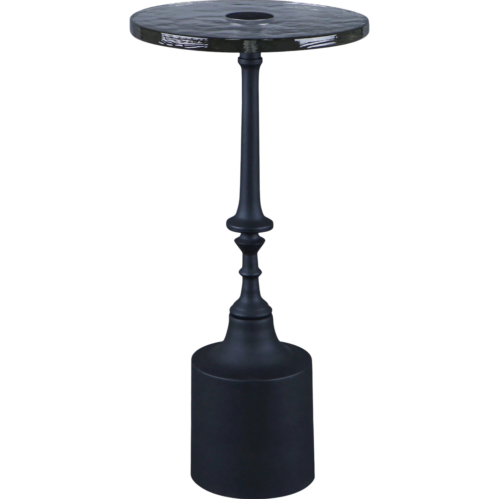 Delfin End Table by Becki Owens x Livabliss in powder coated. Made from glass, iron in a modern style.