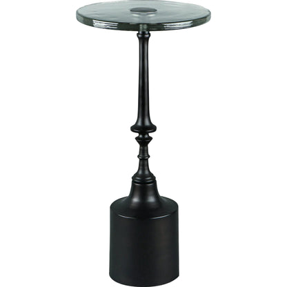 Delfin End Table by Becki Owens x Livabliss in powder coated. Made from glass, iron in a modern style.