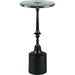 Delfin End Table by Becki Owens x Livabliss in powder coated. Made from glass, iron in a modern style.