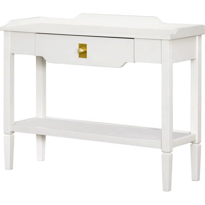 Doheny Console Table by Becki Owens x Livabliss in painted. Made from mdf, rubber wood in a modern style.