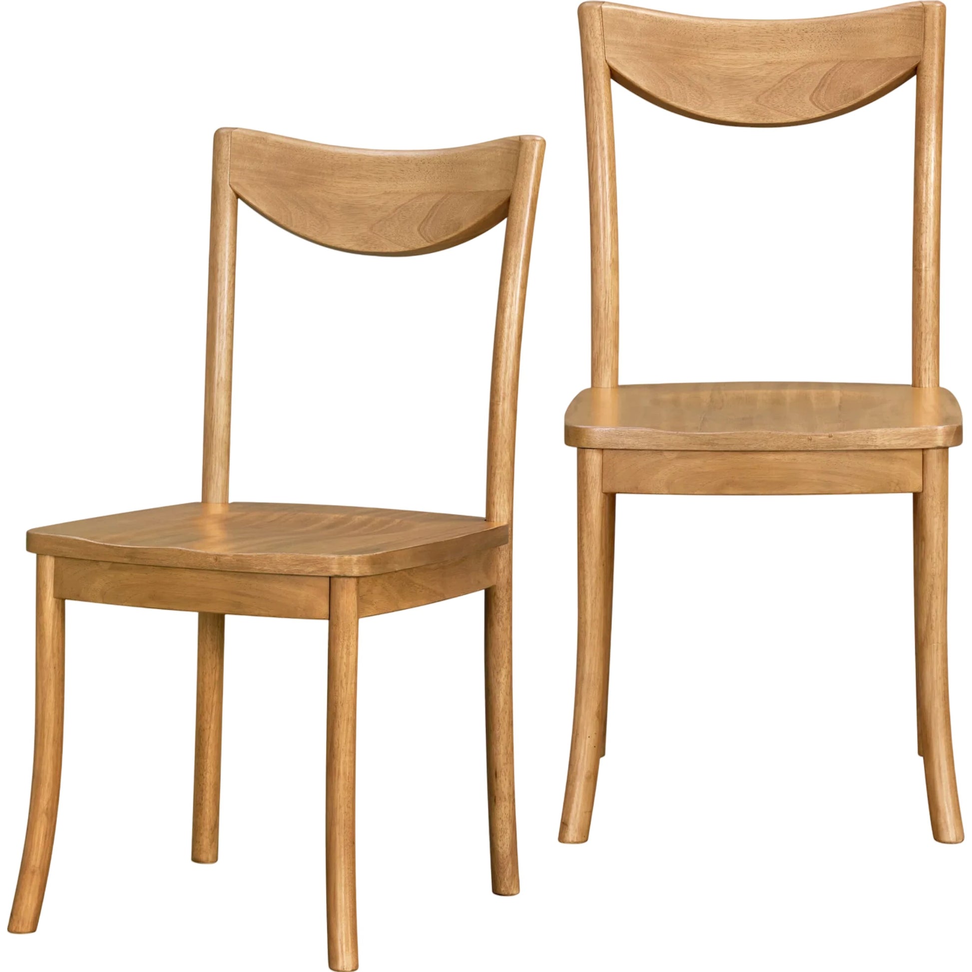 Del Ray Dining Chair (Set of 2) by Becki Owens x Livabliss in top: tan; base: tan and stained. Made from ash wood veneer, rubber wood in a transitional style.