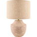 Alondra Accent Table Lamp by Becki Owens x Livabliss in plated, painted. Made from ceramic, linen, polyester, iron in a unique style.